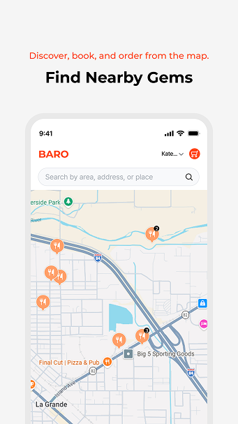 BaroRez map screen